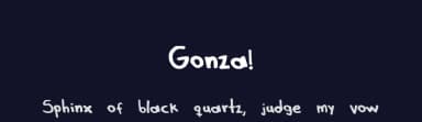 Gonza! by Omar Mogollón-Alagunna — Script Handwritten Font — thumbnail 2