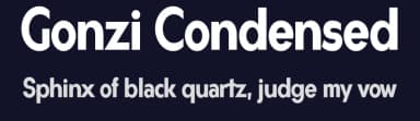 Gonzi Condensed by Måns Grebäck — Sans Serif Font — thumbnail 2