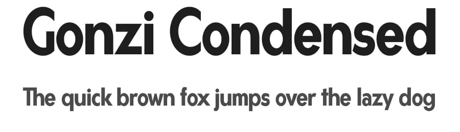 Gonzi Condensed by Måns Grebäck — Sans Serif Font