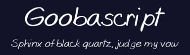 Goobascript by Gooba — Script Handwritten Font — thumbnail 2