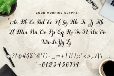 Good Morning Font by SNK — Script Handwritten Font — thumbnail 2