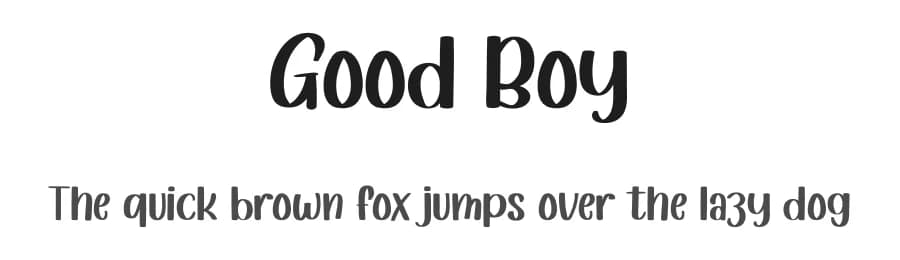 Good Boy by Etik Fatimah — Script Handwritten Font
