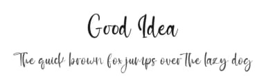 Good Idea by Kong Font — Script Handwritten Font — thumbnail 1