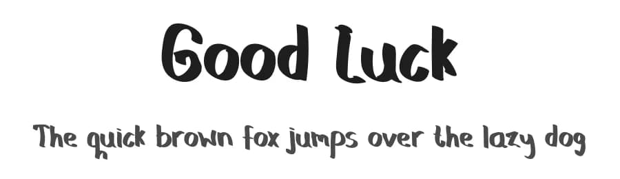 Good Luck by Slenting Art — Script Handwritten Font