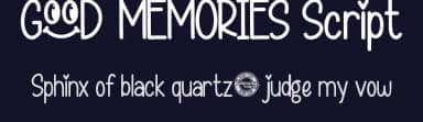 Good Memories Script by Calligraphy Fonts — Script Handwritten Font — thumbnail 2