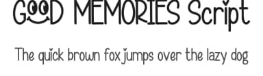 Good Memories Script by Calligraphy Fonts — Script Handwritten Font — thumbnail 1
