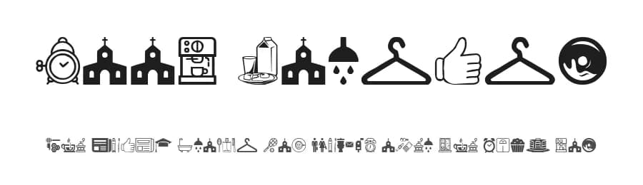 Good Morning by Woodcutter — Dingbats Font