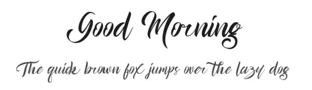 Good Morning by Khaiuns — Script Handwritten Font