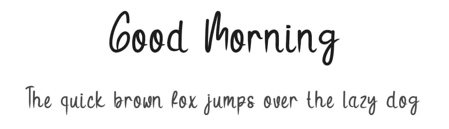 Good Morning by Morning Time Studio — Script Handwritten Font