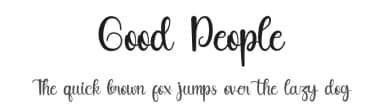 Good People by Jadatype — Script Handwritten Font — thumbnail 1