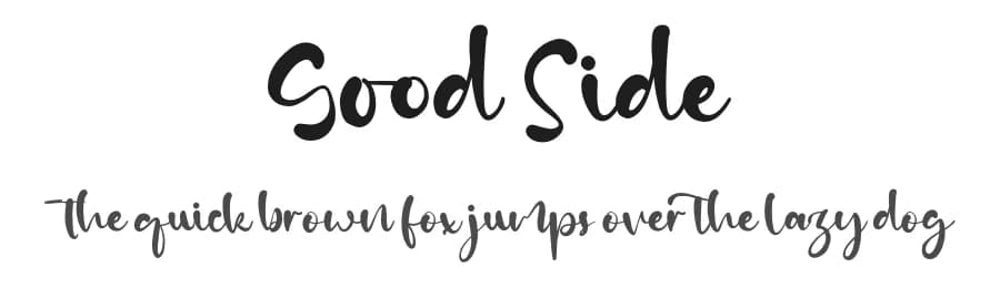 Good Side by Vztype Studio — Script Handwritten Font — preview 1