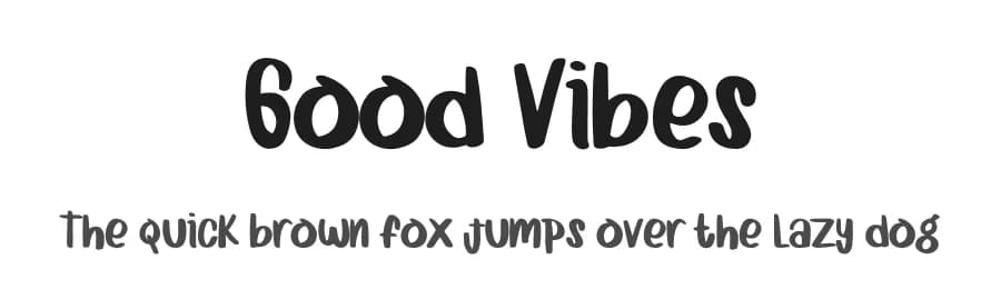 Good Vibes by Booga Letter — Script Handwritten Font