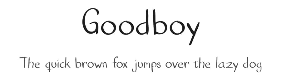 Goodboy by Simon — Script Handwritten Font