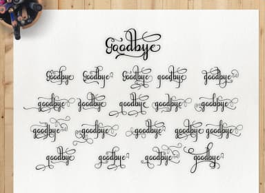 Goodbye Font by art design — Script Handwritten Font — thumbnail 3