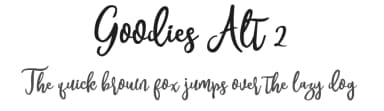 Goodies Alt 2 by Font Bundles — Script Handwritten Font — thumbnail 1