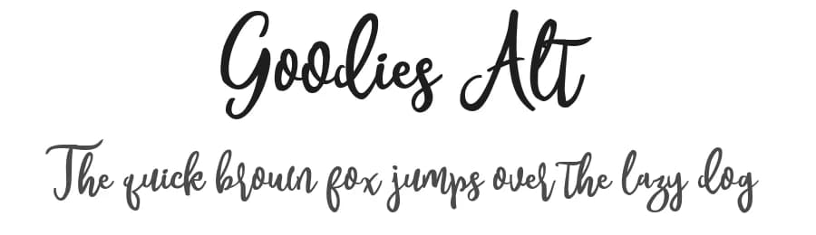 Goodies Alt by Font Bundles — Script Handwritten Font
