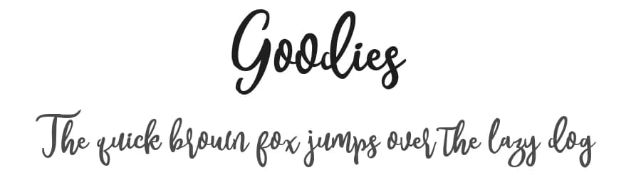 Goodies by Font Bundles — Script Handwritten Font