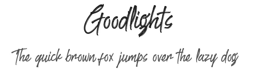 Goodlights by Ahgo Studio — Script Handwritten Font