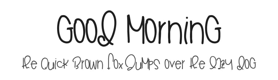 Good Morning by Des Gomez — Script Handwritten Font