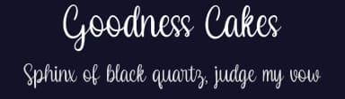 Goodness Cakes by Allouse Studio — Script Handwritten Font — thumbnail 2