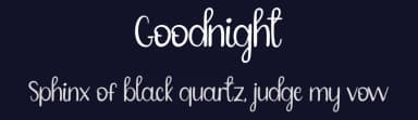 Goodnight by Belina Studio — Script Handwritten Font — thumbnail 2