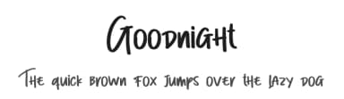 Goodnight by Scratchones — Script Handwritten Font — thumbnail 1