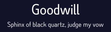 Goodwill by Lukas Schiltknecht — Sans Serif Font — thumbnail 2