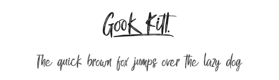 Gook Kitt by Typhoon Type - Suthi Srisopha — Script Handwritten Font