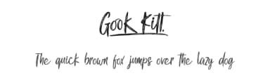 Gook Kitt by Typhoon Type - Suthi Srisopha — Script Handwritten Font — thumbnail 1