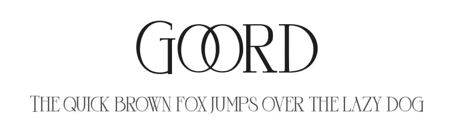 Goord by Gilar Studio — Serif Font