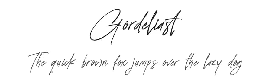 Gordeliast by Letterena Studios — Script Handwritten Font