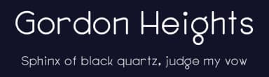 Gordon Heights by Pi Luo Chiu — Sans Serif Font — thumbnail 2