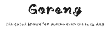 Goreng by Indra Gunawan — Script Handwritten Font — thumbnail 1