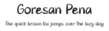 Goresan Pena by Pinisiart — Script Handwritten Font — thumbnail 1