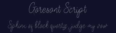 Goresant Script by Greentrik6789 — Script Handwritten Font — thumbnail 2