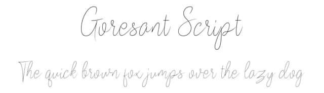 Goresant Script by Greentrik6789 — Script Handwritten Font