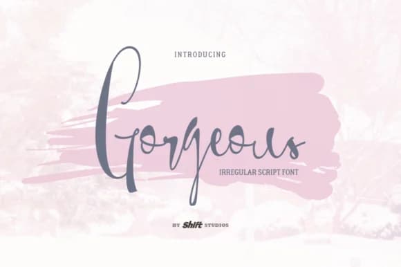 Gorgeous Font by ShiftStudios — Script Handwritten Font
