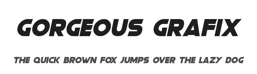 Gorgeous Grafix by Hawtpixel — Sans Serif Font