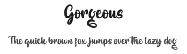 Gorgeous by twinletter — Script Handwritten Font — thumbnail 1