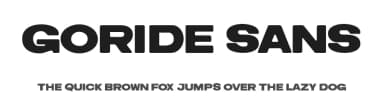 Goride Sans by The Branded Quotes — Sans Serif Font — thumbnail 1