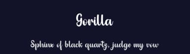 Gorilla by Diki Ridwan Rois — Script Handwritten Font — thumbnail 2