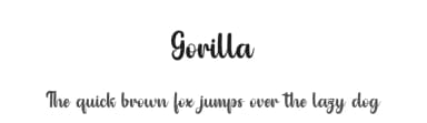 Gorilla by Diki Ridwan Rois — Script Handwritten Font — thumbnail 1