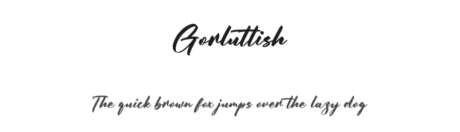 Gorluttish by Maulana Creative — Script Handwritten Font — preview 1
