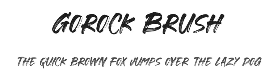 Gorock Brush by Creatype Studio — Script Handwritten Font