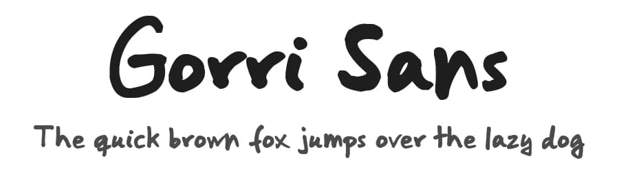 Gorri Sans by Jesús Gorriti — Script Handwritten Font