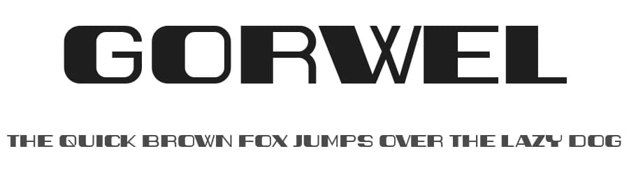 Gorwel by Vladimir Nikolic — Sans Serif Font