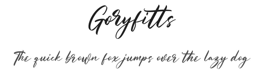 Goryfitts by Maulana Creative — Script Handwritten Font