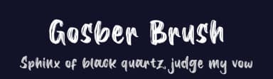Gosber Brush by Kotak Kuning Studio — Script Handwritten Font — thumbnail 2