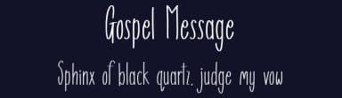 Gospel Message by JSH creates — Script Handwritten Font — thumbnail 2