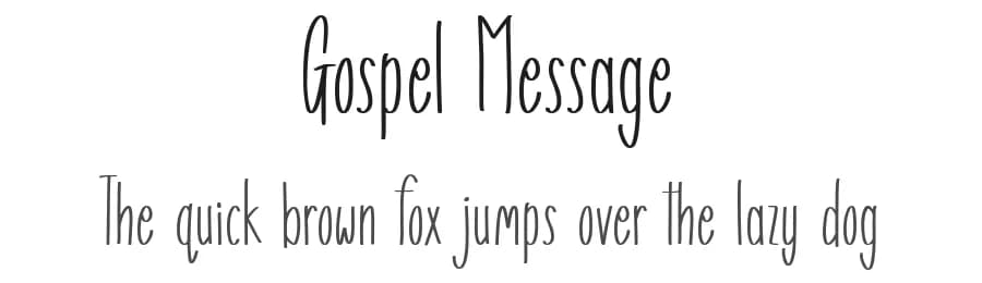 Gospel Message by JSH creates — Script Handwritten Font